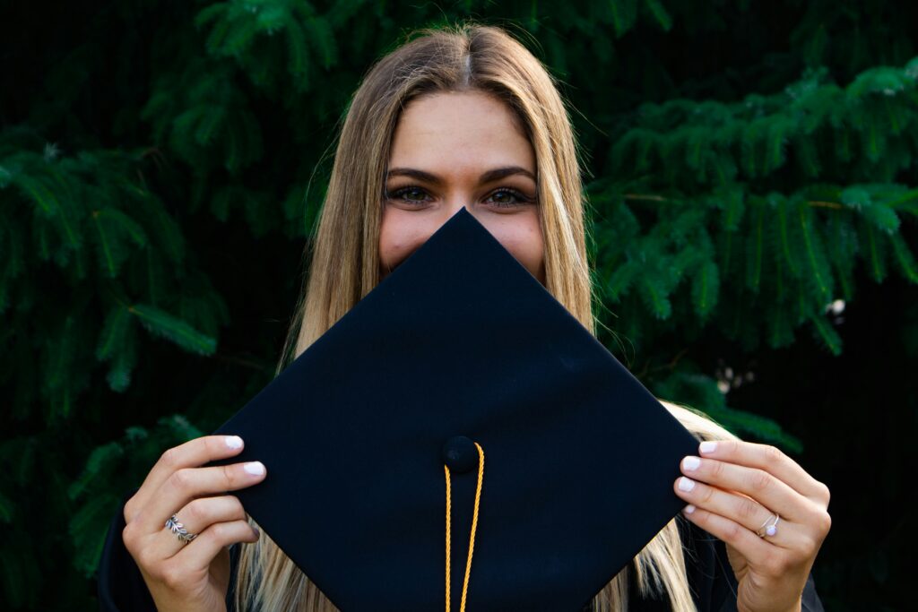 student graduating from high school
