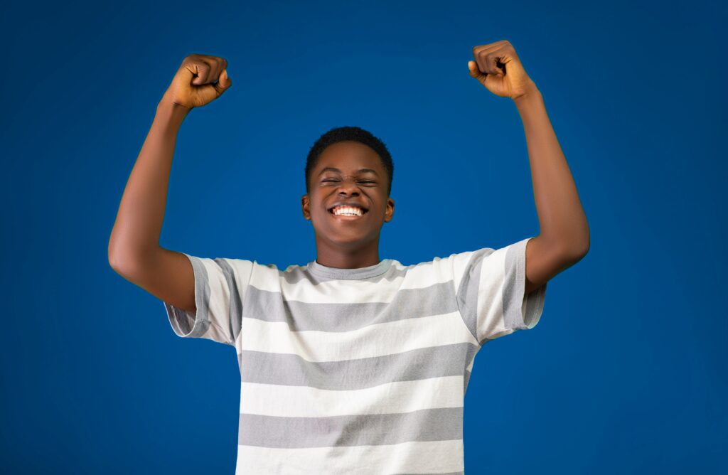 enthusiastic teenager